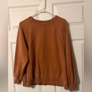 Old Navy Women's Rust Crew Neck Sweater